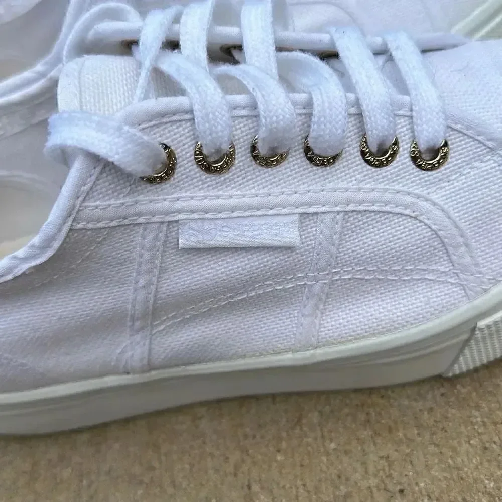 Superga White Platform Sneaker